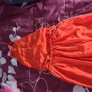 FashioNova Orange Jumpsuit M